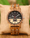 Wood Watch Zebra Multifunctional Luminous Lettering Custom