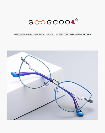 HONGMEI lunette Prescription glasses for women 's grade glasses Reading Eye in trend myopia Blue light filter 3043