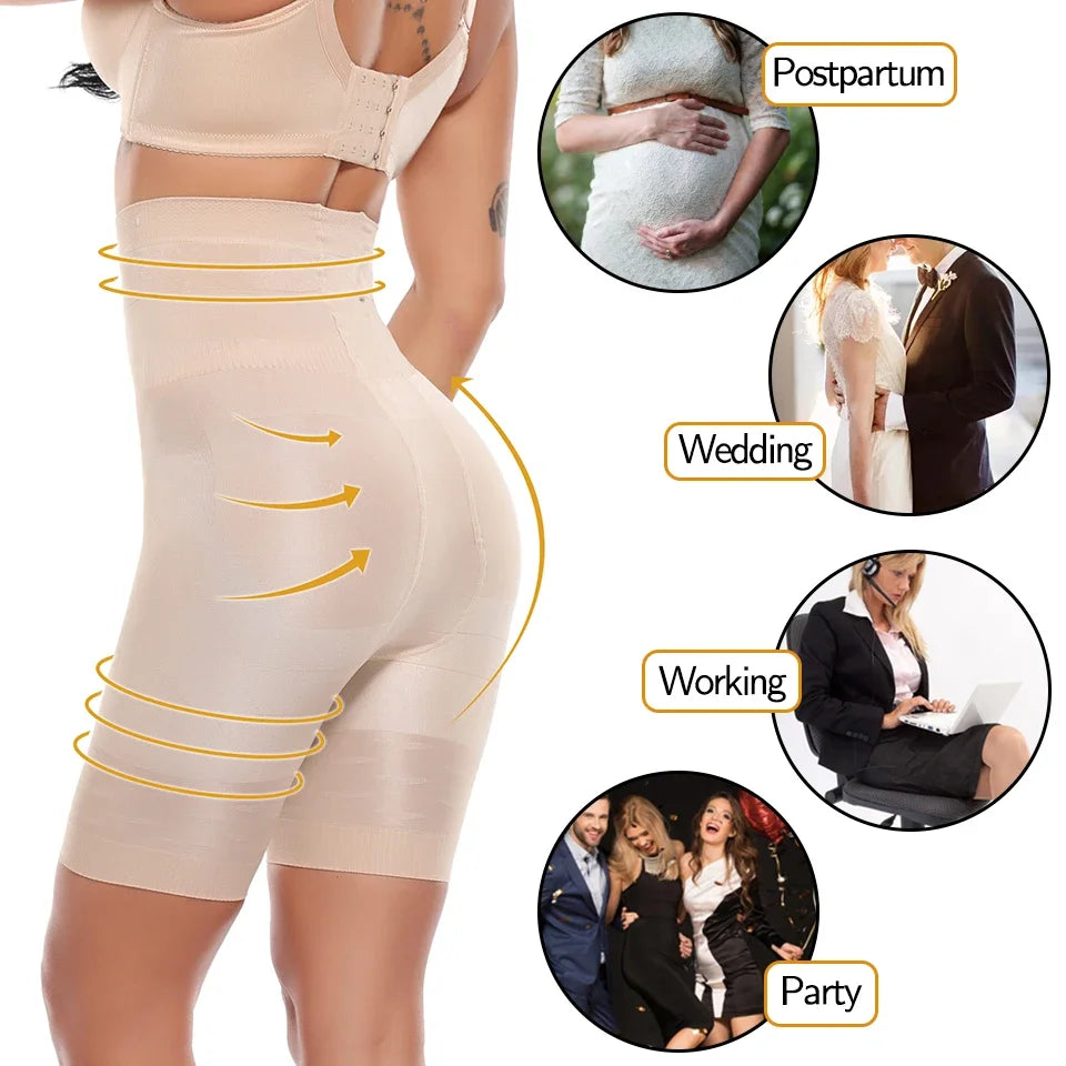 Women Body Shaper High Waist Tummy Control Panties Butt Lifter Shorts Thigh Slim Shapewear Slimming Underwear Short Pants
