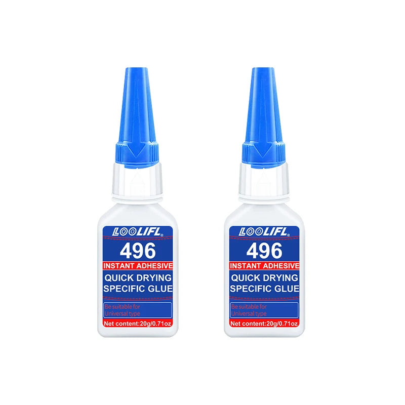1-5pcs 20ml 496 Forte Trasparente Colla Morbida Scarpe Manicure Riparazione Accessori  Metallo Plastica Adesivo Multifunzionale