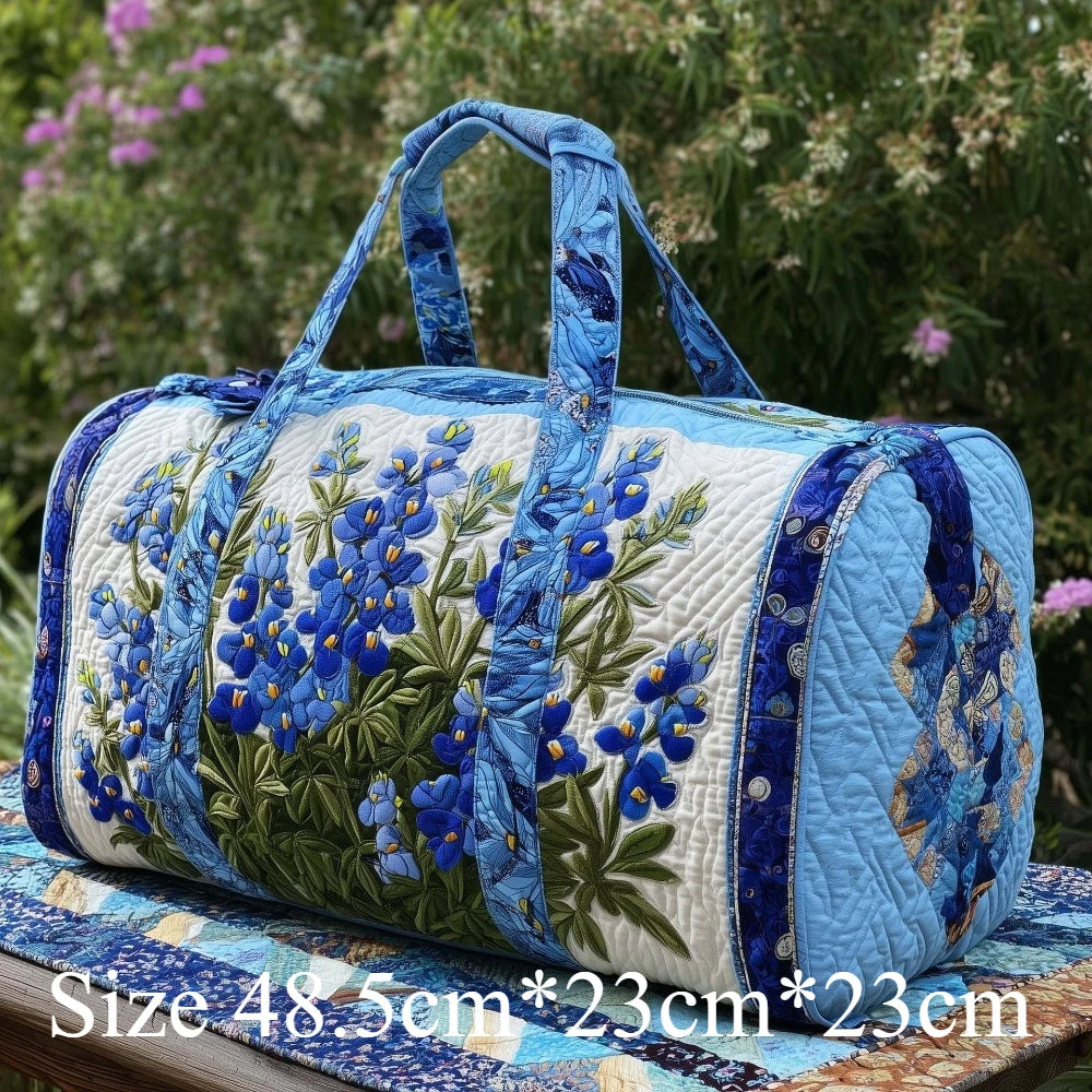 3D Puff Print Quilted Book Pattern Tote Bag Floral Embossed Travel Bag Vintage Library Weekender Duffle Gym Yoga Overnight Bags