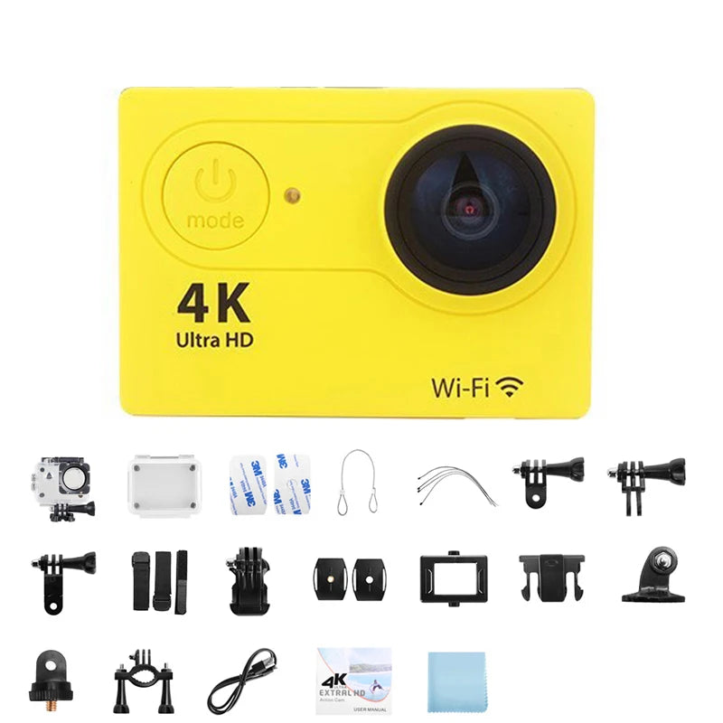 Ultra HD 4K Action Camera with WiFi Remote Control and Waterproof Housing
