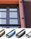 One Way Mirror Window Film Privacy Sun Blocking Glass Sticker Heat Control Reflective Film Self Adhesive Window Tint Multi-size