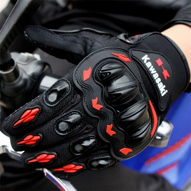 3-color Gloves KAWASAKI NINJA Motorcycle Glove Cycling Racing Gloves