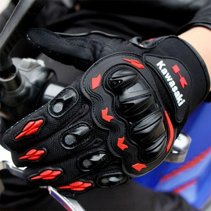 3-color Gloves KAWASAKI NINJA Motorcycle Glove Cycling Racing Gloves