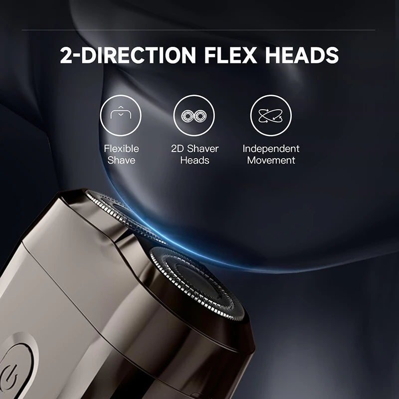 Xiaomi Double-headed Mini Magnetic Shaver Type-C Charging Silent Washable Electric Shaver Portable Men Women Electric Razor