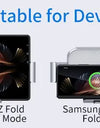 Dual Coil Fold Screen Car Wireless Charger For Samsung Galaxy Z 4 3 Fold Flip iPhone 15 14 Fast Phone Charging Vent Mount Holder