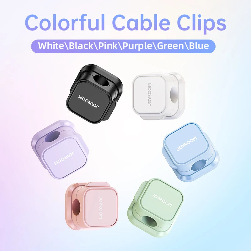 Magnetic Cable Clips Smooth Adjustable Cord Holder Under Desk Cable Management Cable Organizer Wire Keeper Holder