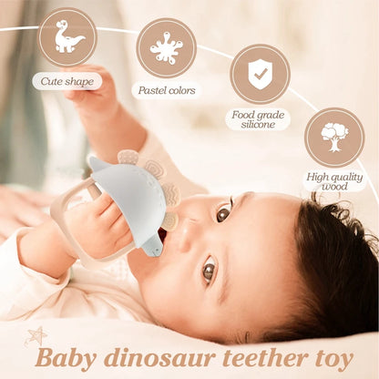 Baby Teether Gloves Pacifier Kids Teething Silicone Newborn Dental Care Gums Anti-eating Hand Molar Stick Baby Accessories