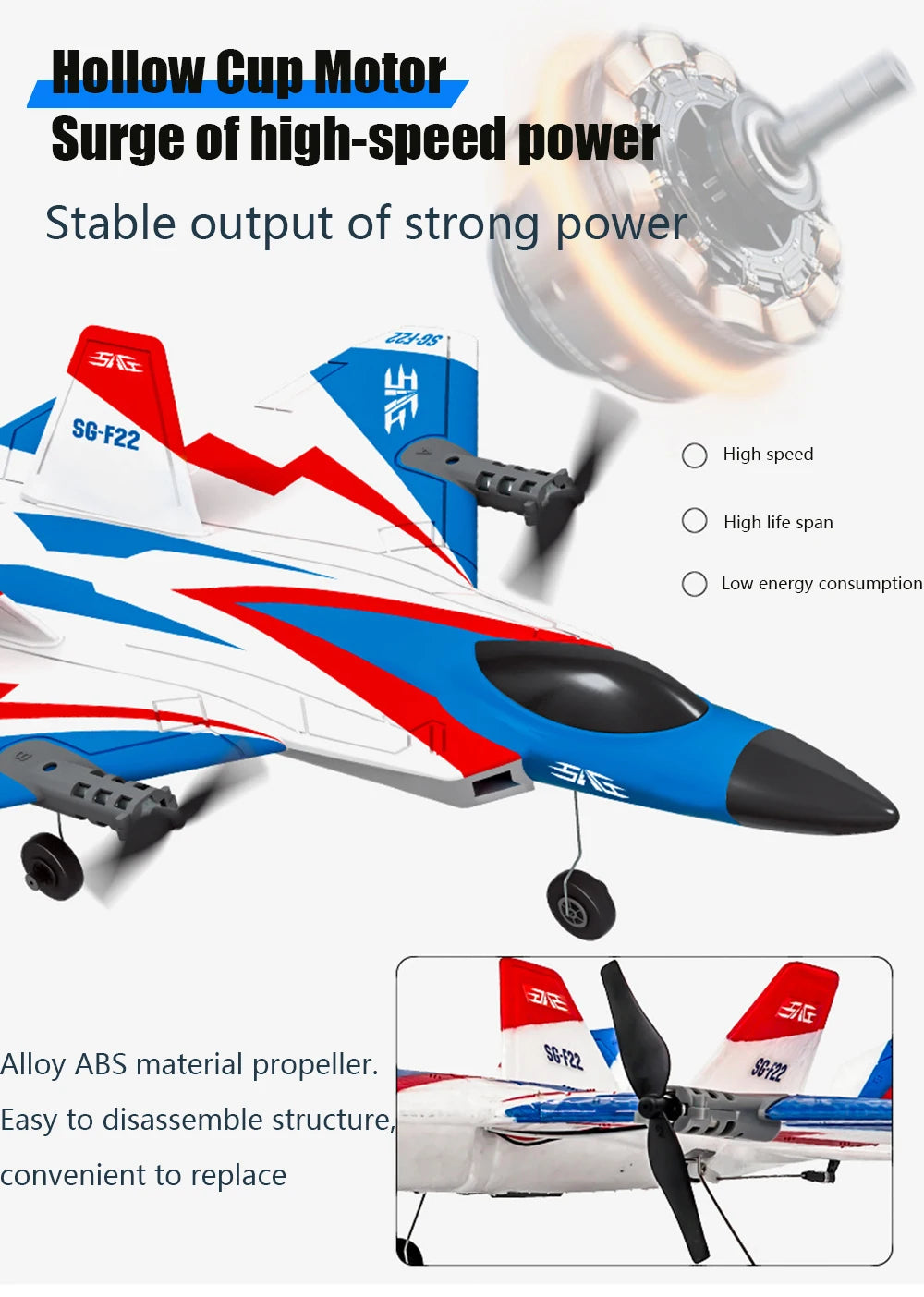 RC Plane F22 Stunts Plane 2.4G Radio Control Glider Remote Control 3D Plane Glider Airplane EPP Foam Boys Toys for