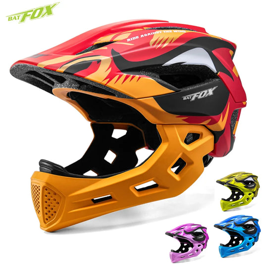Kids Detachable Full Face Bike Helmet For Cycling And Outdoor Sports