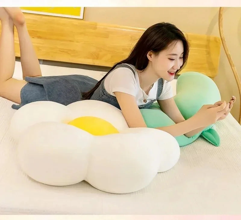 Long Sunflower Plush Body Pillow Cute Large Flower Stuffed Cushion Sofa Decorative Stuffed Body PillowBed Sleeping Back Cushion
