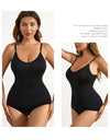 1 Piece Solid Seamless Shaping Shapewear Bodysuit, Tummy Control Butt Lifting Slimmer Body Shaper, Women's Underwear & Shapewear