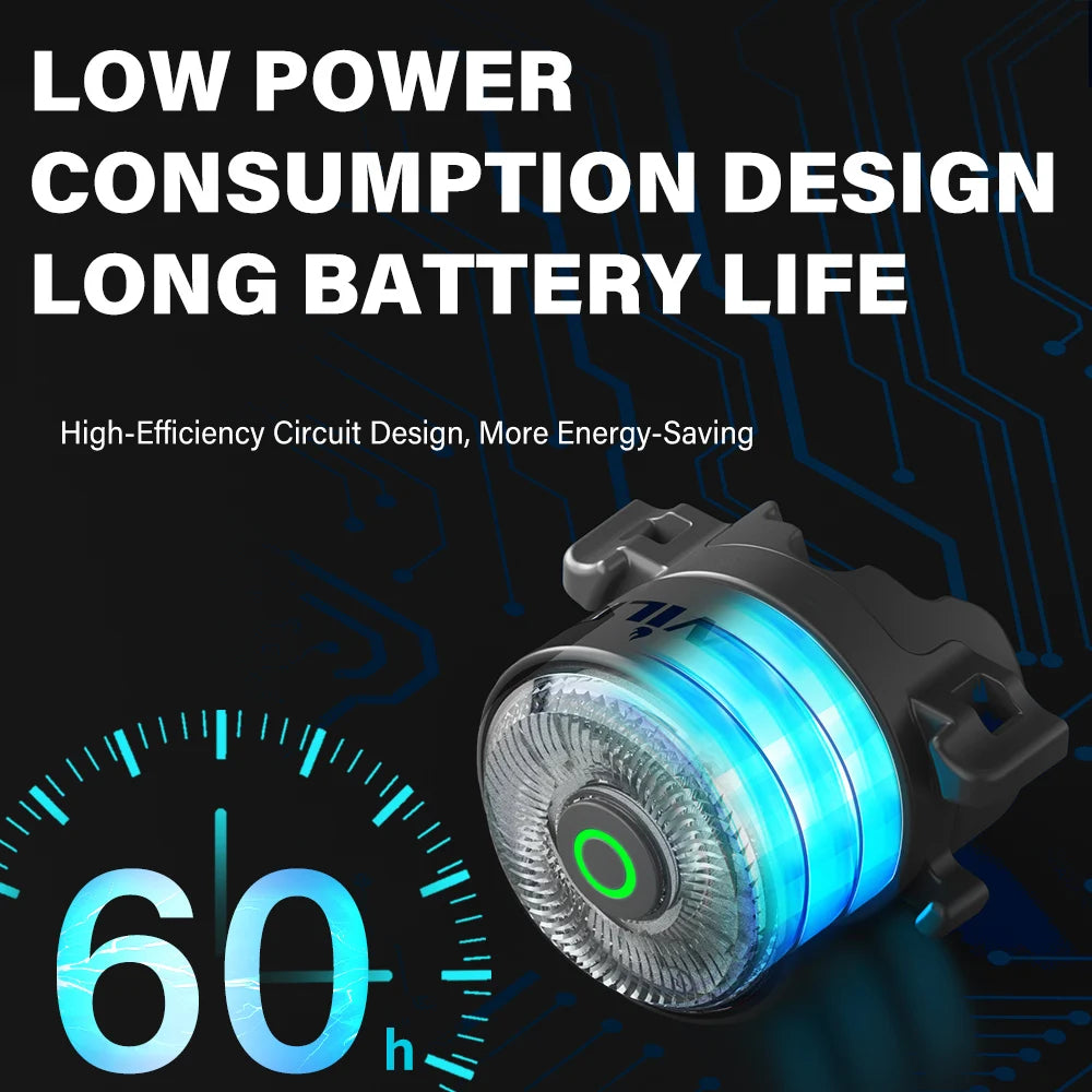 Team Sync Tail Light 50m Auto Brake Sensing Bicycle Rear Light LED Rechargeable IPX6 Waterproof Cycling Taillight