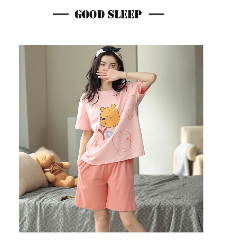 Women’s Winter Corduroy Cotton Pajama Set – Cute, Comfortable, Loose Long Sleeve Loungewear