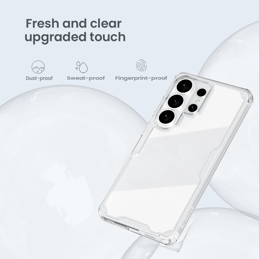 Transparent TPU + PC Soft Case for Samsung Galaxy S26 Ultra / S26 Plus – Silicone Clear Protective Back Cover