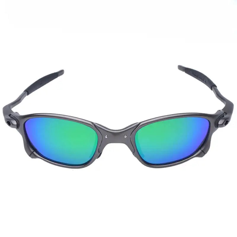 Polarized UV400 Cycling Sunglasses – Black Metal Frame Fishing Riding Bicycle Eyewear