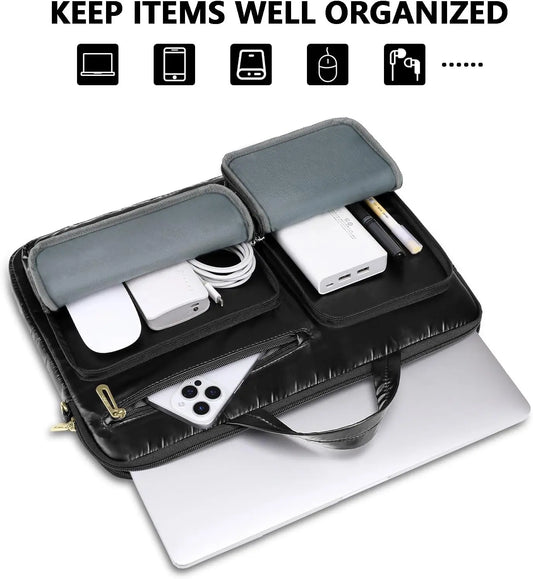 Waterproof Laptop Bag for 15 15.6 16 inch Macbook Air Pro M4 M3 M2 M1 HP Dell Lenovo Asus Computer Shoulder Bags Sleeve Handbag