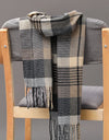 Classic lattice men soft shawl plaid scarves shawl wraps shawl neckerchief headband muffler