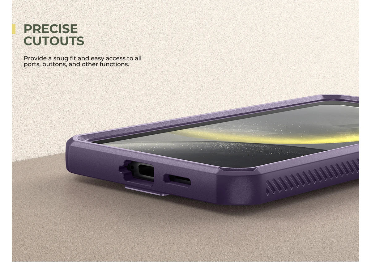 For Samsung Galaxy S25/S25 Plus/S25 Ultra Shockproof Case with Built-in Sliding Camera Cover Built-in Screen Protector Kickstand