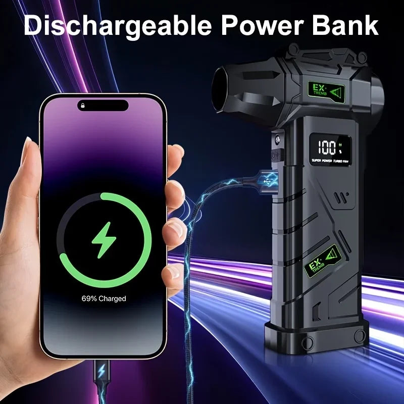 HFX-08 Turbo Fan High-speed Brushless Motor Cordless Vacuum Cleaner Snow Blower Electric Drying Function Multiple Uses
