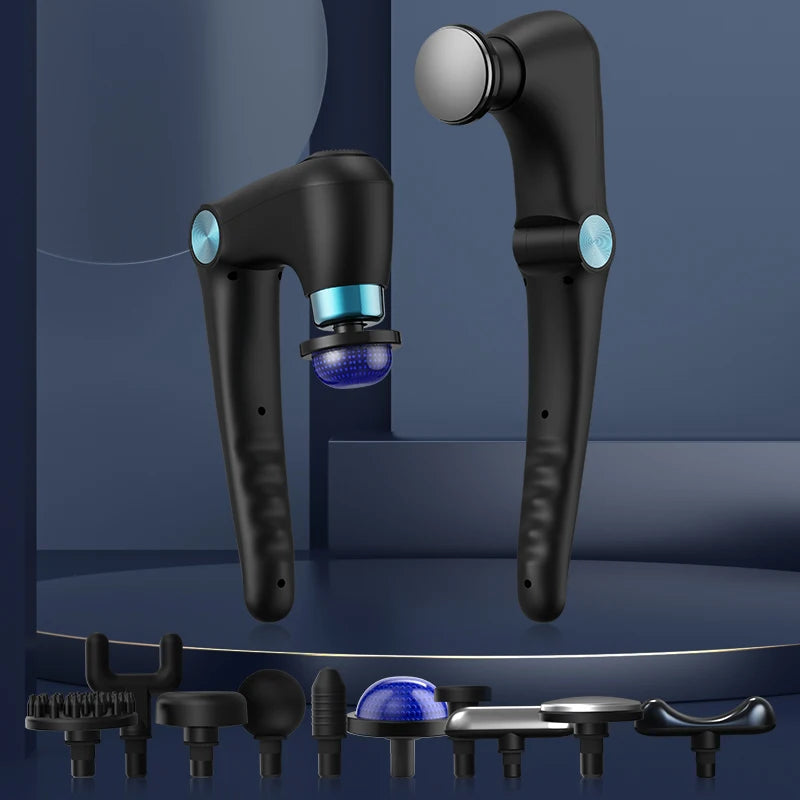 Foldable Massage  Deep Tissue with Heat & Cold Head Adjustable Angles Portable Percussion Back Massager for Muscle Neck Body