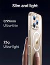 For iPhone 16 Pro Max Magnetic Case Transparent Cover For iPhone 16 Pro Wireless Charger Thin Magnet Cover Anti Yellow