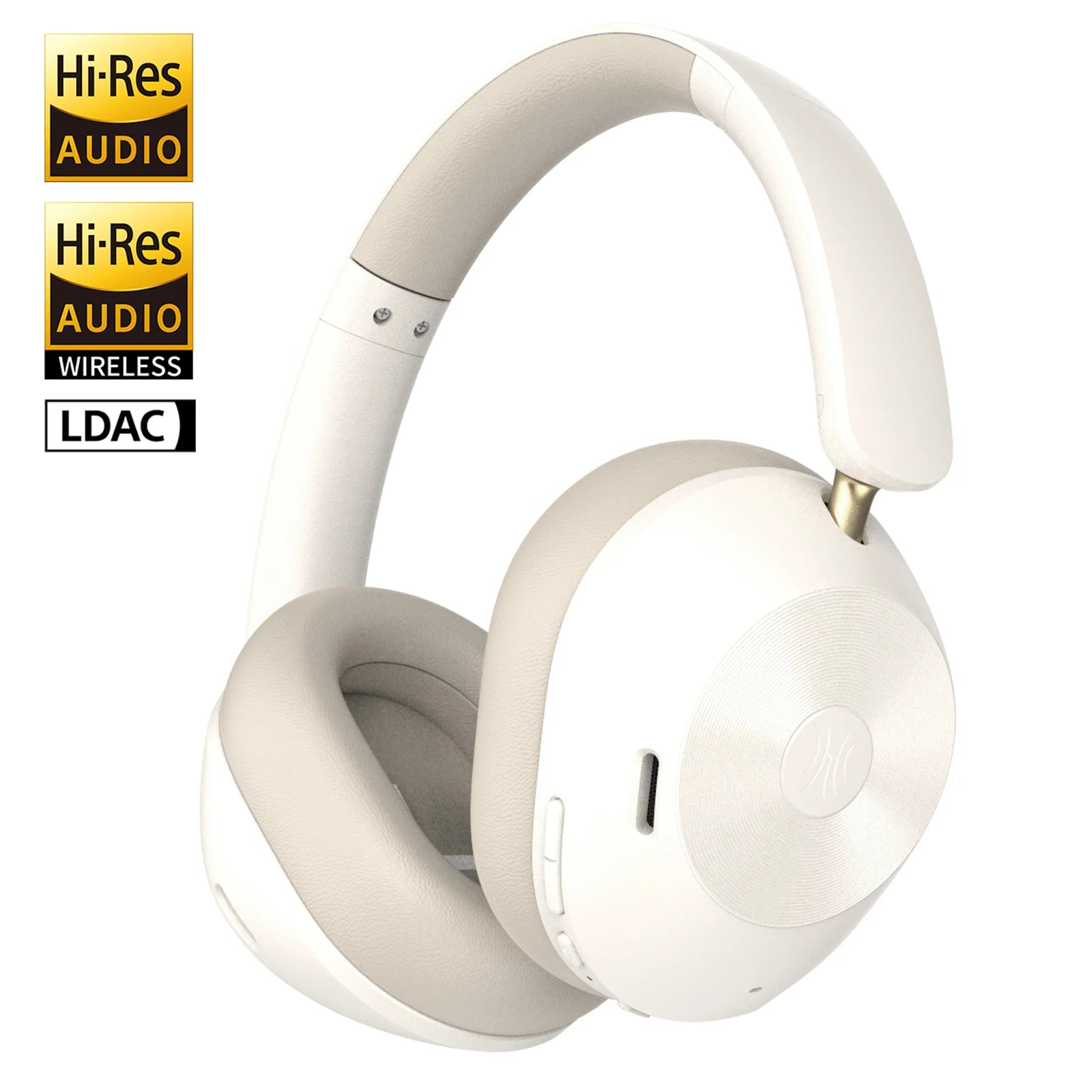 A5 Bluetooth 5.4 Headphones 43dB Hybrid Active Noise Cancelling Over Ear Wireless Headset Hi-Res LDAC Audio With ENC Mic