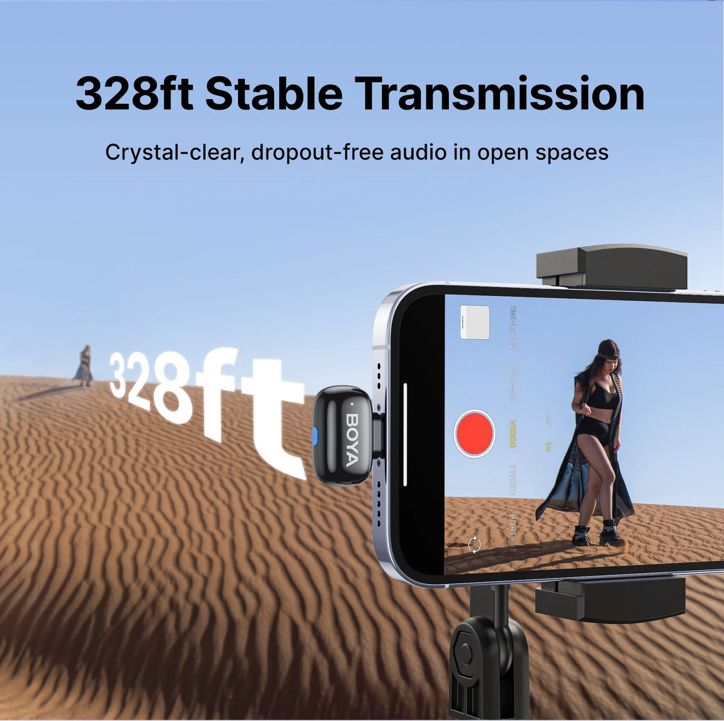 Mini 2 Wireless Lavalier Lapel Mini Microphone Noise Reduction for iPhone 6-17 USB-C Android SmartPhone PC Live Streaming