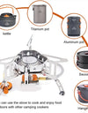 Camping Burner 3200W Windproof Foldable Electric Ignition Outdoor Portable Gas Stove