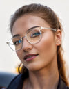 Clear Frame 100% anti-blue light glasses Clear Lens Anti fatigue Glasses Fashion Glasses Women And Man Computer Gaming Glasses