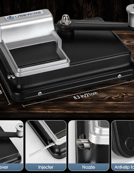 Portable Home Manual Tobacco Rolling Machine,Suitable for 0.31 Inch/8mm Diameter Pipes and Most Cigarette Tubes