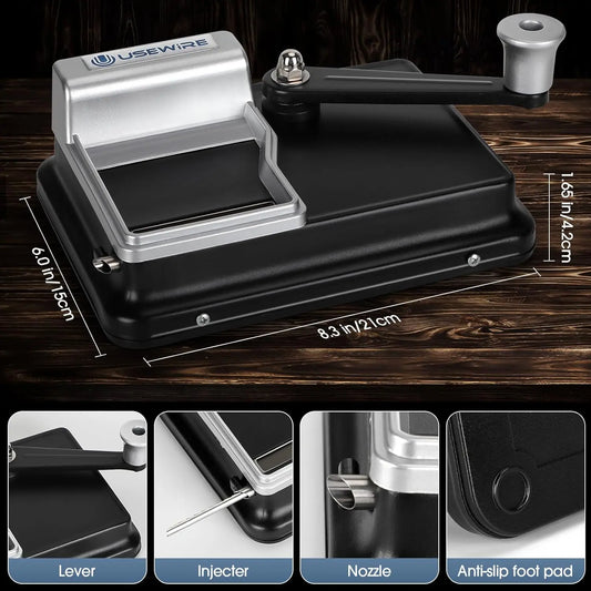 Portable Home Manual Tobacco Rolling Machine,Suitable for 0.31 Inch/8mm Diameter Pipes and Most Cigarette Tubes