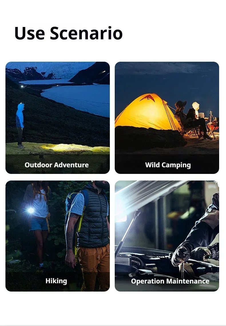T7 LED Flashlight Rechargeable Mini Portable Torch Waterproof Outdoor Strong Light Lamp