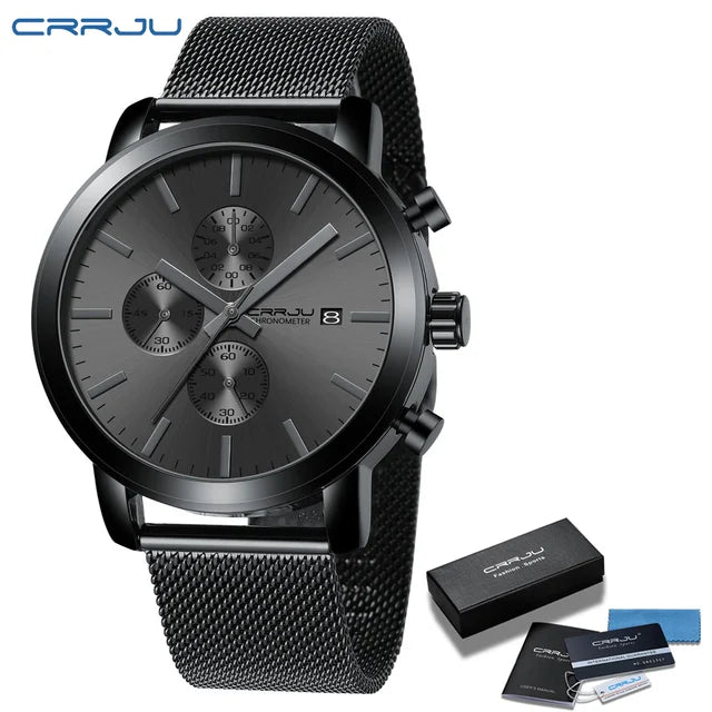 Luxury Man Watch High Quality Waterproof Chronograph Wristwatch Quartz Casual Clock relogio masculino
