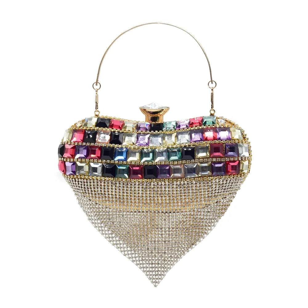 Italian Shoes and Bags Matching Set Rhinestones African Pointed Toe Women High Heel Evening Party Pumps Wedding Shoes Bride