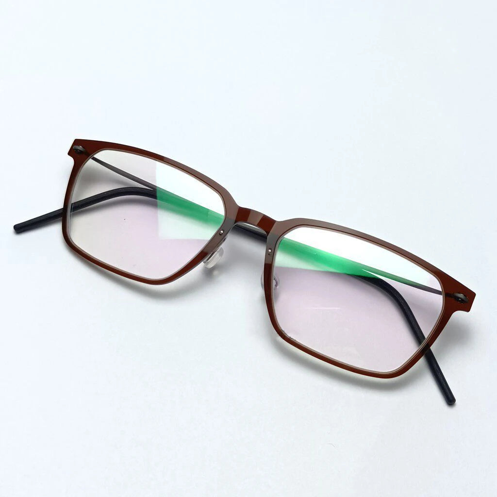 Rectangle Titanium Acetate Ultralight Eyeglasses Frame