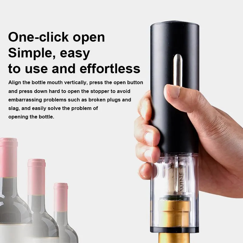 Electric Bottle Opener Automatic Red Wine Bottle Opener Rechargeable Kitchen Accessories With USB Charging Cable Suit for Home