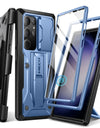 For Samsung Galaxy S24 Ultra Case Full-Body Shockproof Dual Layer Rugged Belt-Clip Case with Front Frame camera Screen Protector