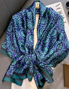 Silk Soft Scarf Women Stylish Print Long Shawl Handkerchief Summer Elegant Travel Wrap Hot