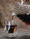 120/130ml Double-layer Glass Cup Hanging Ear Espresso Coffee Cup Anti-scalding Milk Party Brandy Wine Teacup Clear Mug