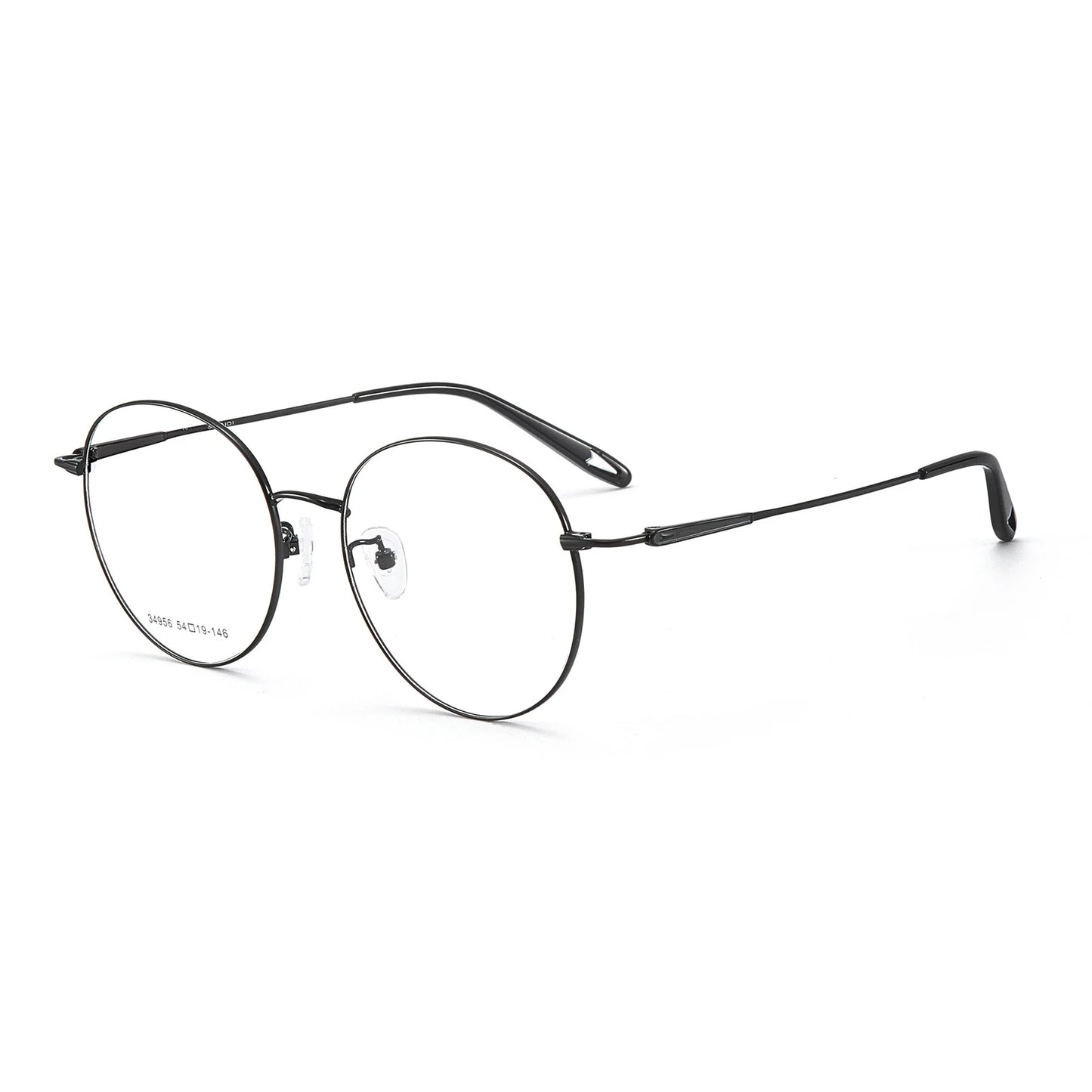 Retro Round Lightweight Alloy Eyeglasses Frames