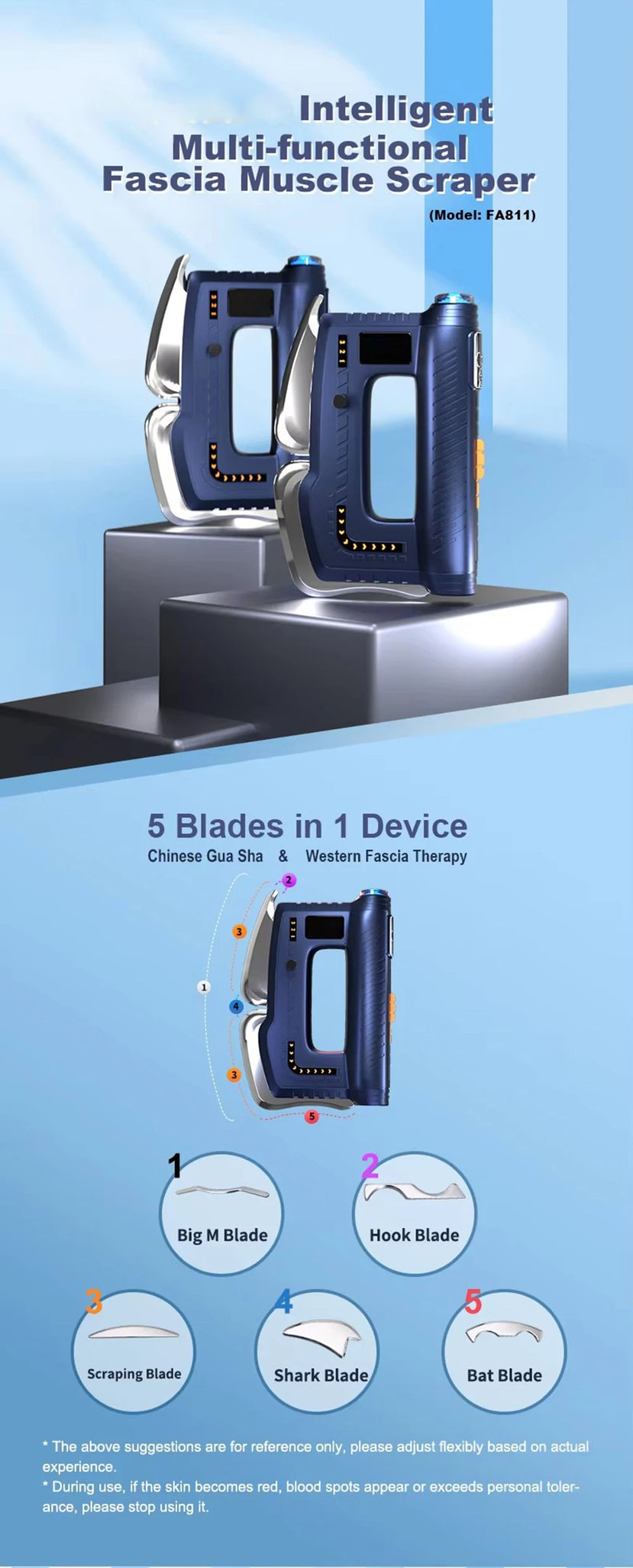 Fascia  Gua Sha Myofascial Massage Machine Fitness Muscle Massager Deep Tissue Shoulder Massagers Fibers Release Scraper