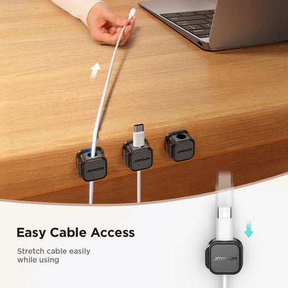 12/6/3 Pcs Magnetic Cable Clip Cable Holder Adhesive Wire Keeper Cord Cable Organizer for Home Office Desk Management