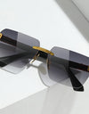 Vintage Sunglasses Fashion Square Sunglasses Women Trendy Rimless Sun Glasses