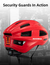 Bicycle Light Helmet MTB Road USB Warning Rear Light Cycling Helmet EPS PC Intergrally-molded Safety Bike Helmet