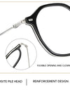 Ultra-light Fashion Flexible TR90 Eyewear Men Retro Round Decorative Optical Prescription Eyeglasses Frame