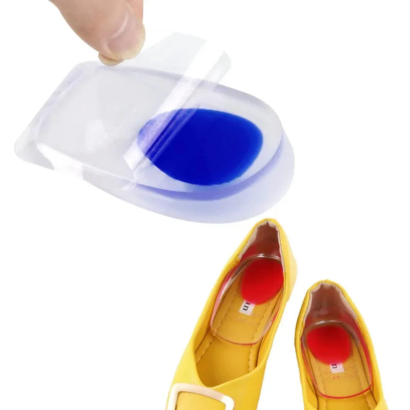 1Pair Spurs Pain Foot Shoe Insoles Silicone Gel Orthopedic Insole for Feet Height Increasing Shoe Pads Shock Absorbing Shoe Sole