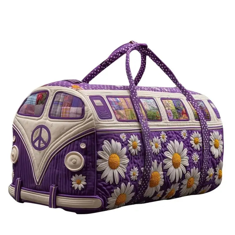 Sun Mountain Forest Quilted Travel Duffle Bag Outdoor Fitness Tote