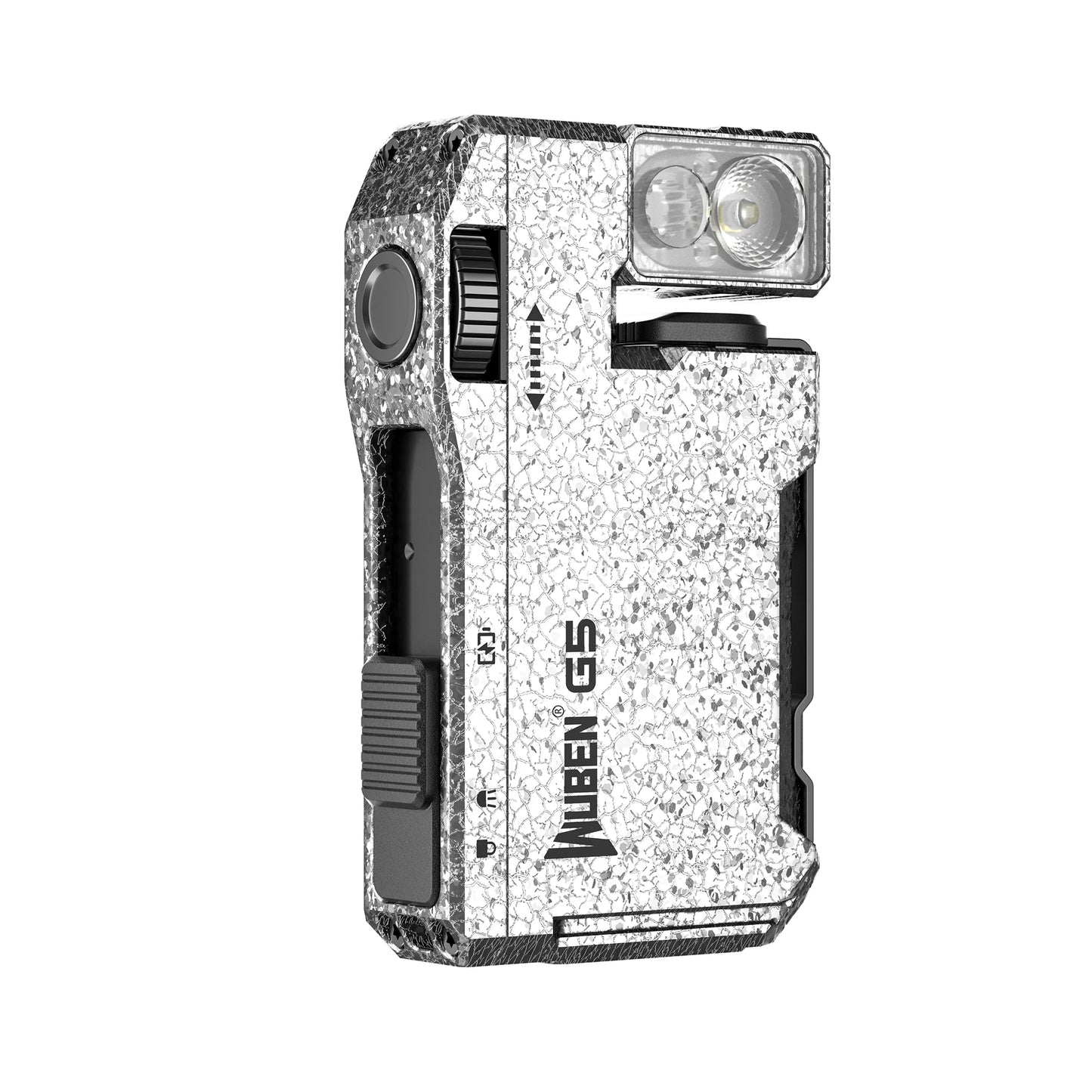 400 Lumen Rechargeable Magnetic Keychain LED Flashlight With RGB Light
